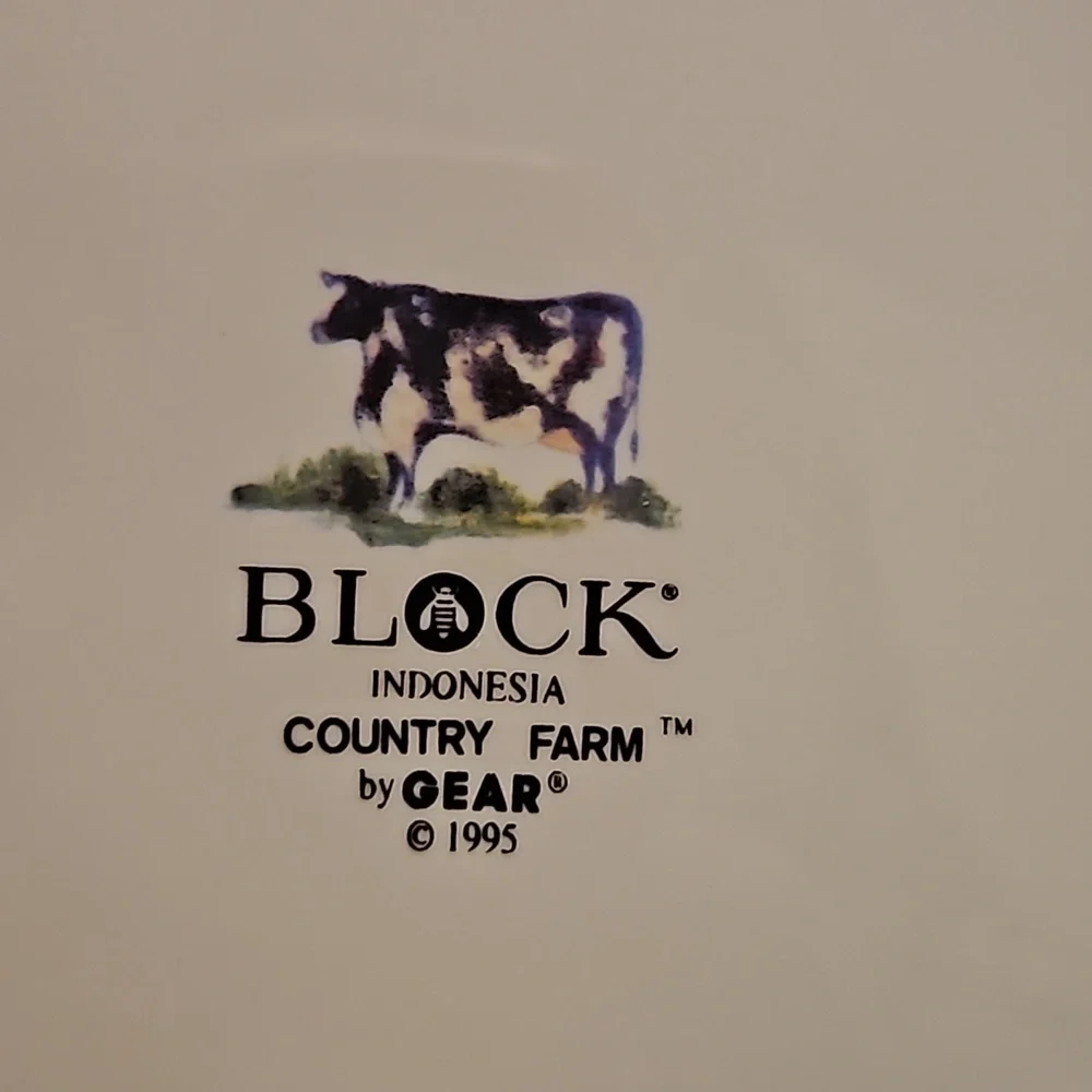 Block by Gear County Farm plates. Set of 2 salad plates. 8 inches. - Picture 5 of 6